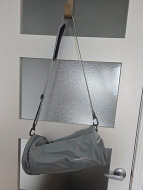 Light Blue Mini Gym Duffel Bag with Shoulder Strap